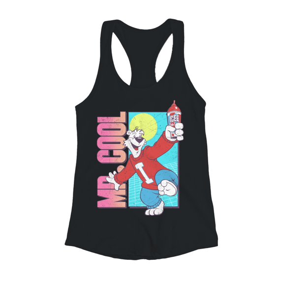 Officially Licensed Icee Mr. Cool Bear Fun Retr Women's Racerback Tank