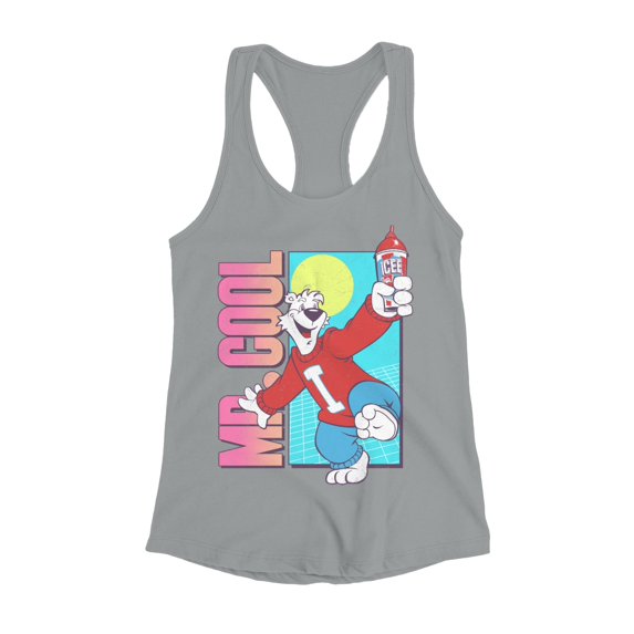 Officially Licensed Icee Mr. Cool Bear Fun Retr Women's Racerback Tank