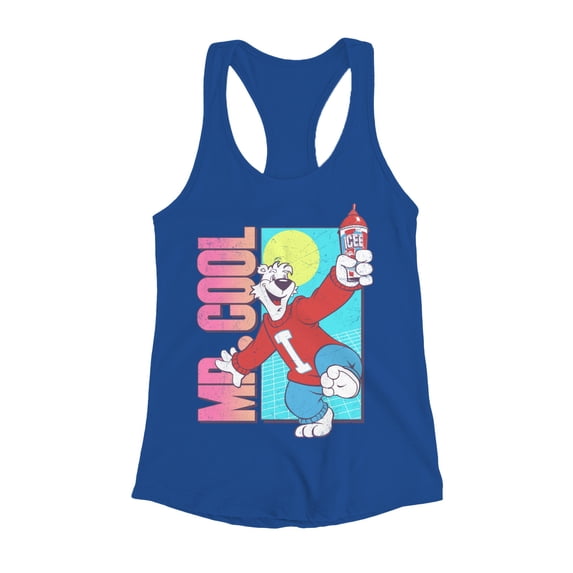 Officially Licensed Icee Mr. Cool Bear Fun Retr Women's Racerback Tank