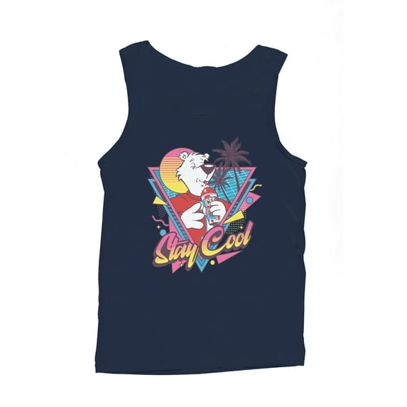 Officially Licensed Icee Retro Polar Bear Stay Cool Men's Tank Top