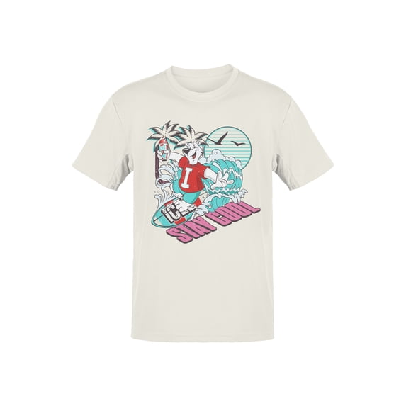 Officially Licensed Icee Surfing Polar Bear Adventure Men's T-shirt