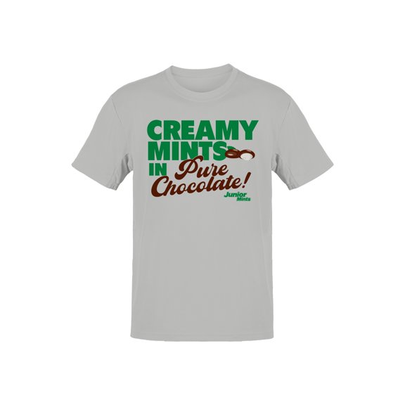 Officially Licensed Junior Mints Creamy Mints in Pure Chocolate Men's T-shirt