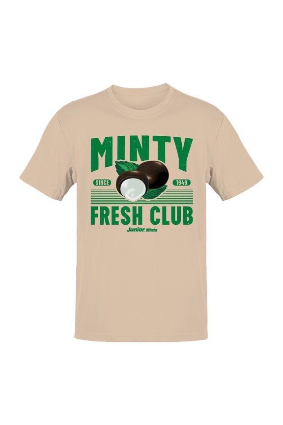 Officially Licensed Junior Mints Minty Fresh Club Men's T-shirt