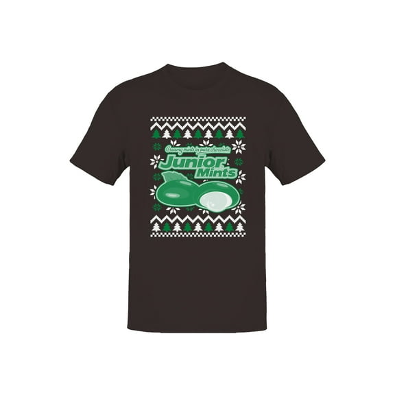 Officially Licensed Junior Mints Minty Holiday Design Men's T-shirt
