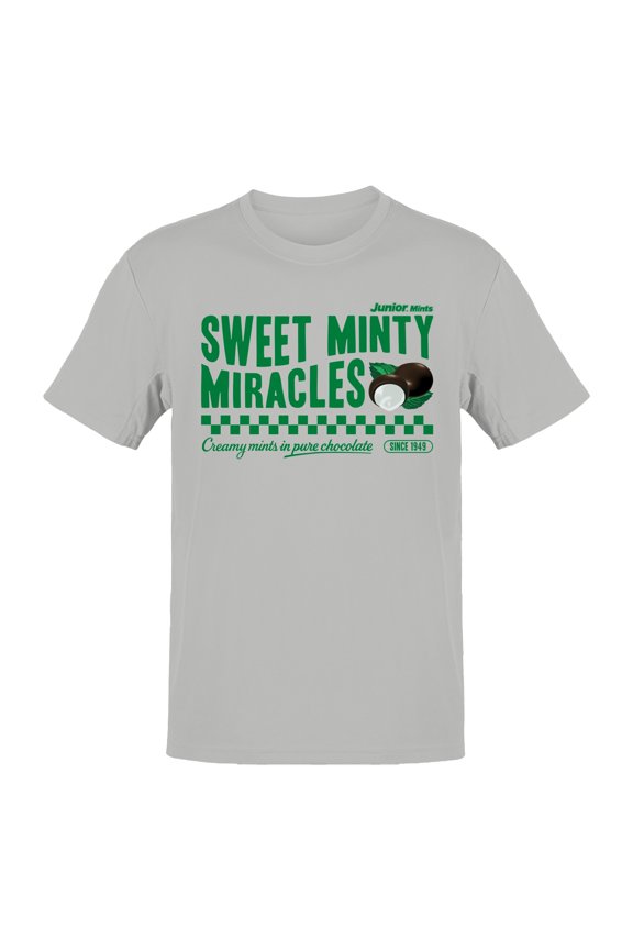 Officially Licensed Junior Mints Sweet Minty Miracles Design Men's T-shirt