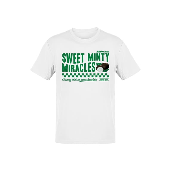 Officially Licensed Junior Mints Sweet Minty Miracles Design Men's T-shirt