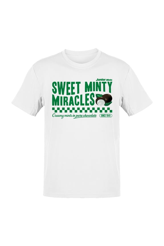Officially Licensed Junior Mints Sweet Minty Miracles Design Men's T-shirt