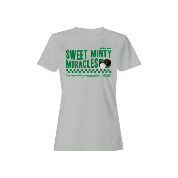 Officially Licensed Junior Mints Sweet Minty Miracles Design Women's T-shirt