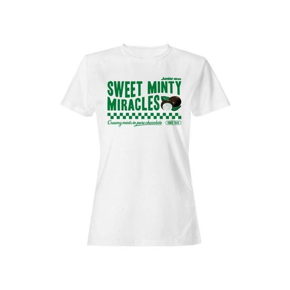 Officially Licensed Junior Mints Sweet Minty Miracles Design Women's T-shirt