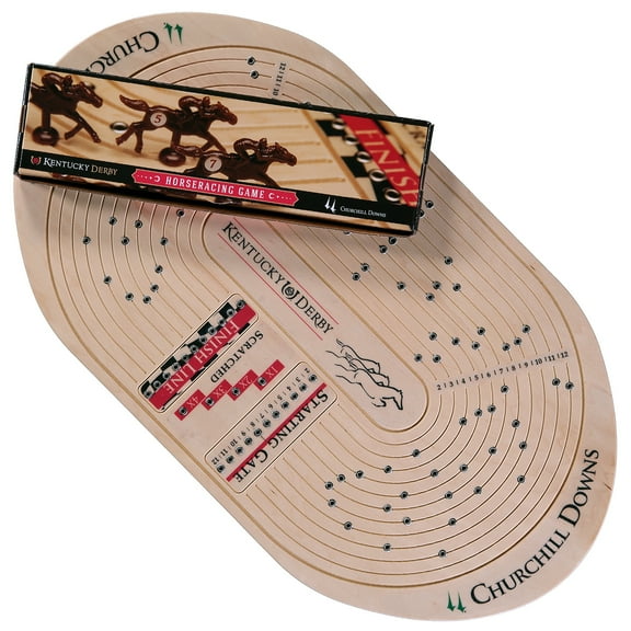 Officially Licensed Kentucky Derby/Churchill Downs Handcrafted Horseracing Board Game