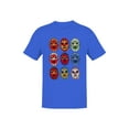 thumbnail image 1 of Officially Licensed Legends Of Lucha Libre Colorful Luchador Mask Collection Men's T-shirt, 1 of 3