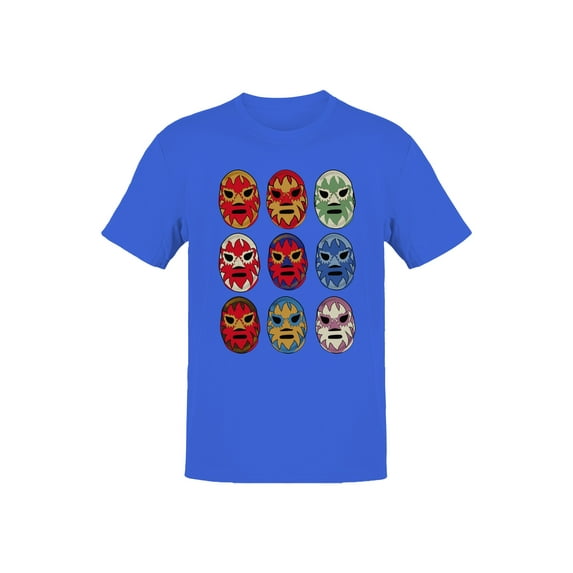 Officially Licensed Legends Of Lucha Libre Colorful Luchador Mask Collection Men's T-shirt
