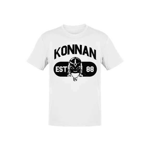 Officially Licensed Legends Of Lucha Libre Iconic Luchador Konnan Logo Men's T-shirt