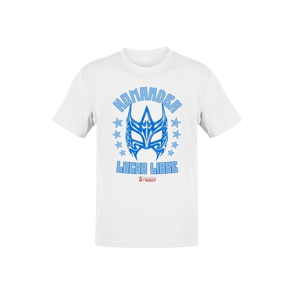 Officially Licensed Legends Of Lucha Libre Komander Lucha Libre Poster Design Men's T-shirt