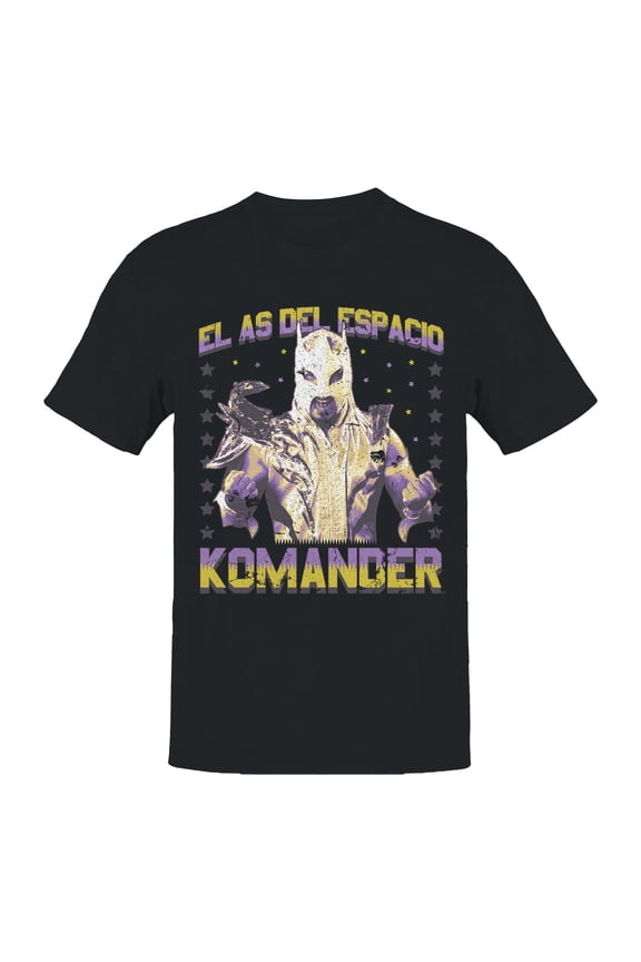 Officially Licensed Legends Of Lucha Libre Space Ace Komander's Dazzling Pose Men's T-shirt