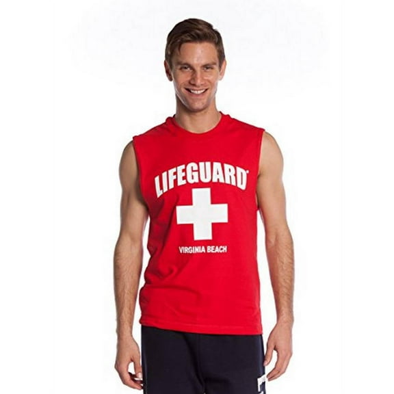 Officially Licensed Lifeguard Muscle Tank, Tee Shirt For Men, Adults, Unisex.