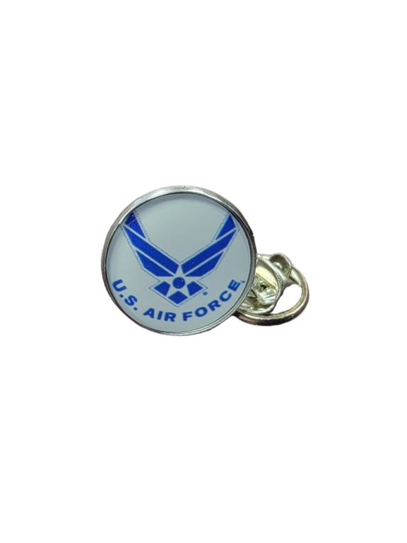Military Tie Pins - Non Tarnish | Army, Navy, Air Force, Marine Corps, Coast Guard, Space Force