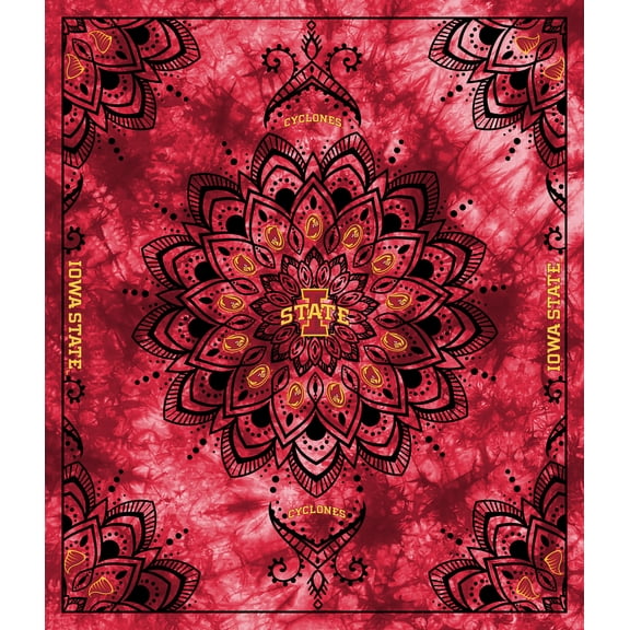 Officially Licensed Minky Fleece Iowa State Cyclones Wall Tapestry and Throw Blanket-48" x 56"