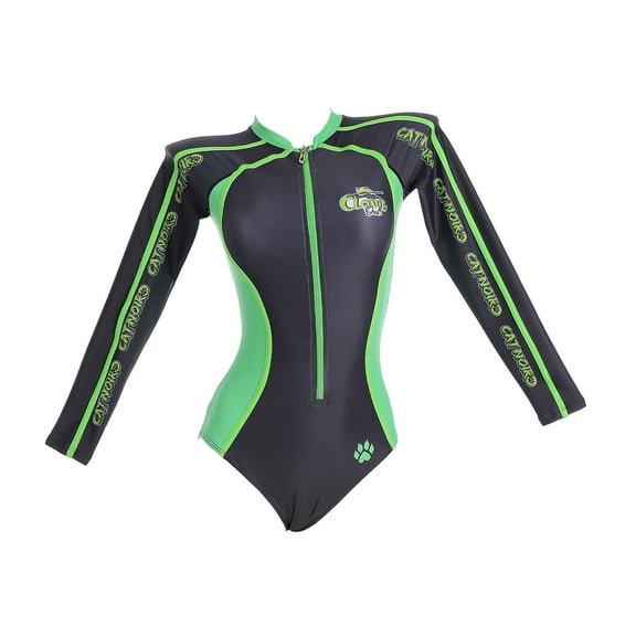 [Officially Licensed] Miraculous Cat Noir One-Piece Swimsuit with Long Sleeve