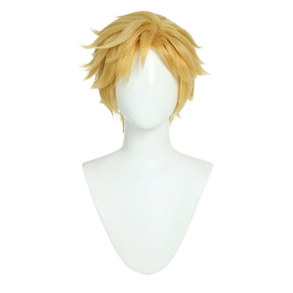[Officially Licensed] Miraculous Cat Noir Wig with Bangs Short Blonde Wig for Halloween