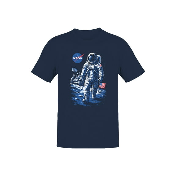 Officially Licensed NASA Astronaut Lunar Walk Design Men's T-shirt