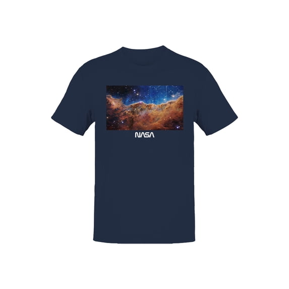 Officially Licensed NASA Cosmic Nebula Exploration Men's T-shirt