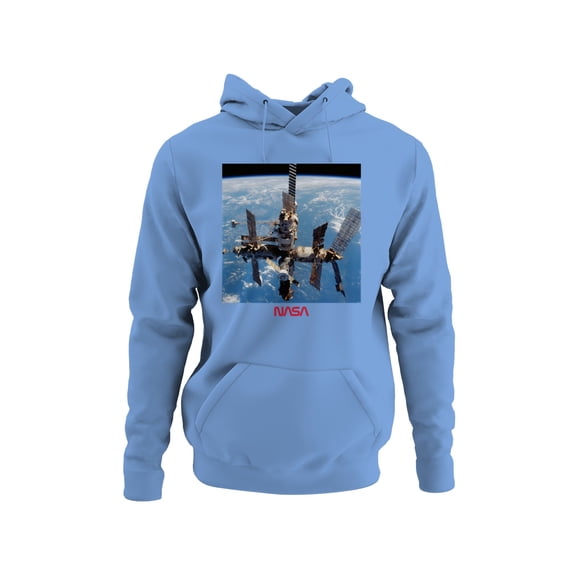 Officially Licensed NASA Mir Space Station in Orbit Men's Hoodie