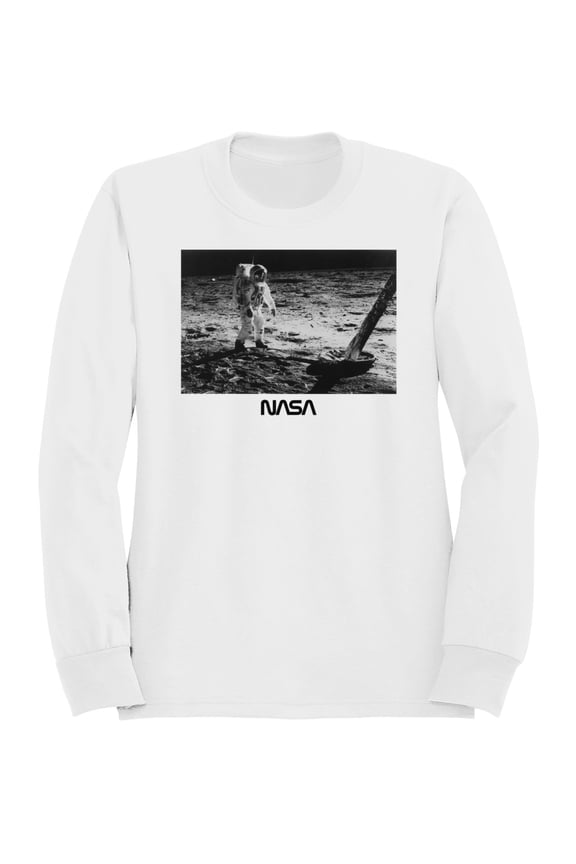 Officially Licensed NASA Moon Landing Astronaut Scene Men's Sweatshirt