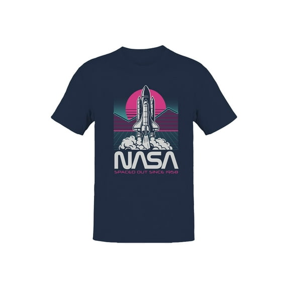 Officially Licensed NASA Retro Space Shuttle Design Men's T-shirt