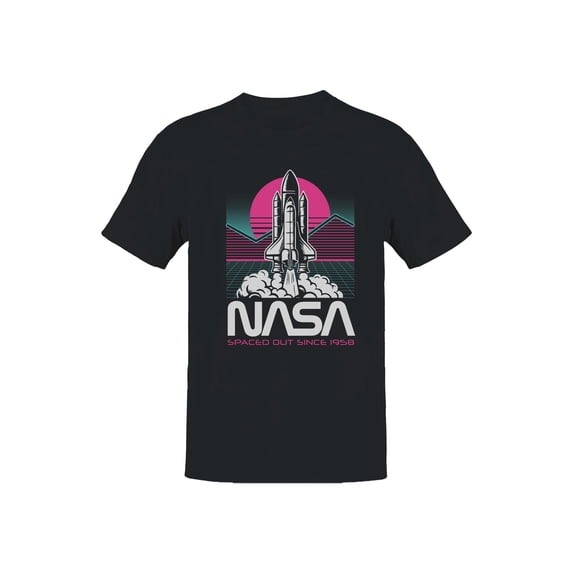 Officially Licensed NASA Retro Space Shuttle Design Men's T-shirt