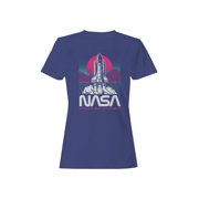 Officially Licensed NASA Retro Space Shuttle Design Womens T-shirt