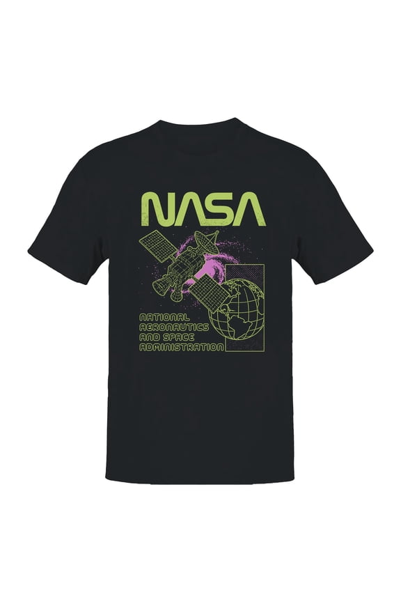 Officially Licensed NASA Space Satellite Graphic Men's T-shirt
