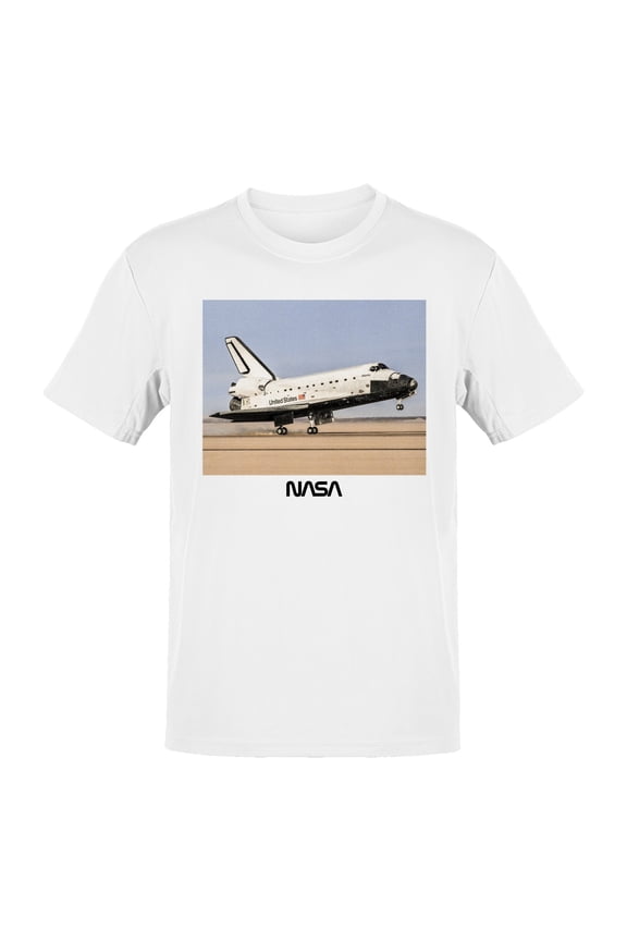 Officially Licensed NASA Space Shuttle Atlantis Landing Men's T-shirt