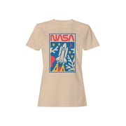 Officially Licensed NASA Space Shuttle Launch Art Womens T-shirt