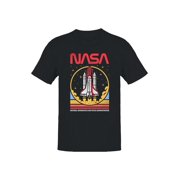 Officially Licensed NASA Space Shuttle Launch Graphic Mens T-shirt