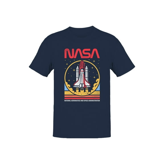 Officially Licensed NASA Space Shuttle Launch Graphic Men's T-shirt