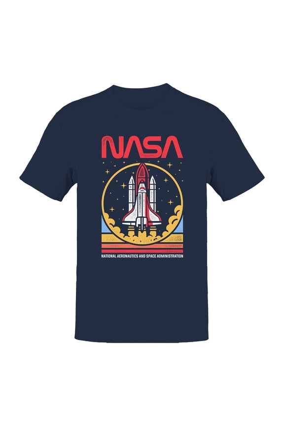 Officially Licensed NASA Space Shuttle Launch Graphic Men's T-shirt