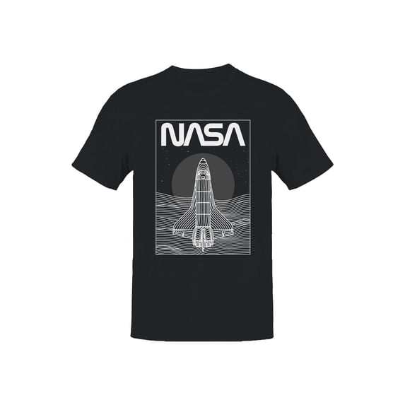 Officially Licensed NASA Space Shuttle Line Art Men's T-shirt
