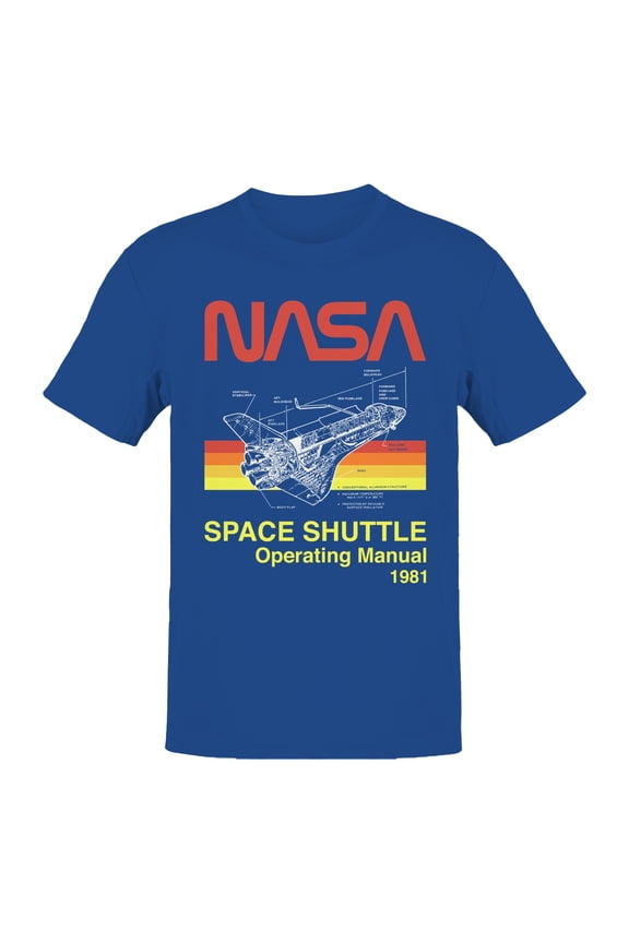 Officially Licensed NASA Space Shuttle Manual 1981 Men's T-shirt