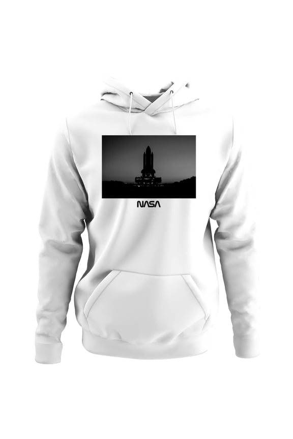 Officially Licensed NASA Space Shuttle at Dawn Silhouette Men's Hoodie