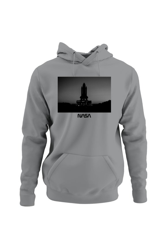 Officially Licensed NASA Space Shuttle at Dawn Silhouette Men's Hoodie