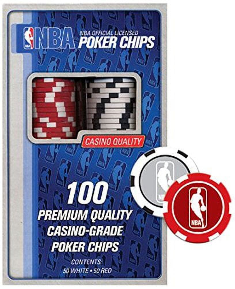 Officially Licensed NBA Poker Chip Refiller (Red and White)