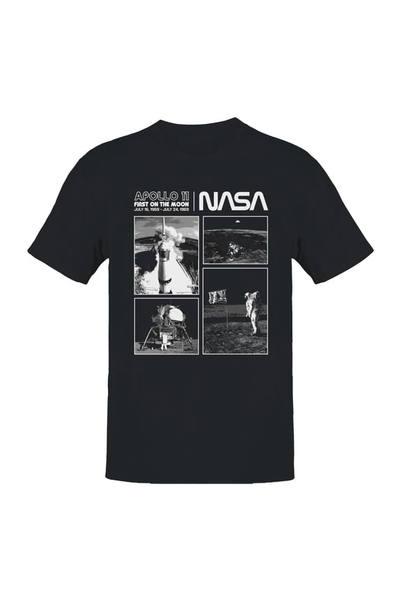 Officially Licensed Nasa Apollo 11 First Moon Landing Tribute Men's T-shirt