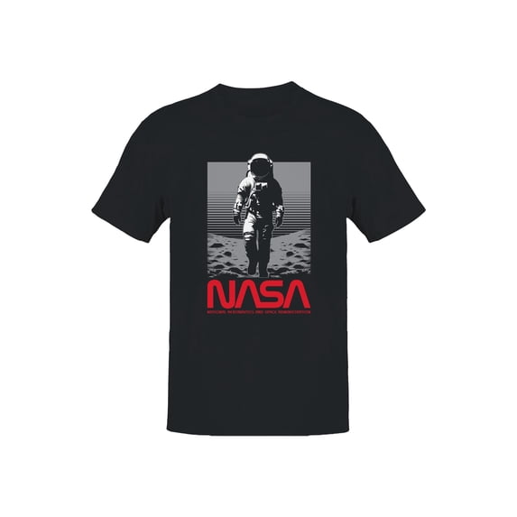 Officially Licensed Nasa Astronaut Moonwalk Design Men's T-shirt