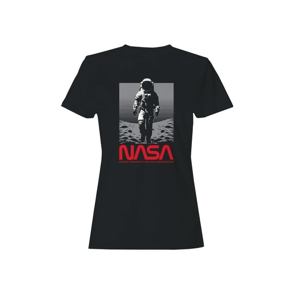Officially Licensed Nasa Astronaut Moonwalk Design Women's T-shirt