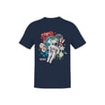 thumbnail image 1 of Officially Licensed Nasa Cosmic Exploration with Nature Men's T-shirt, 1 of 3
