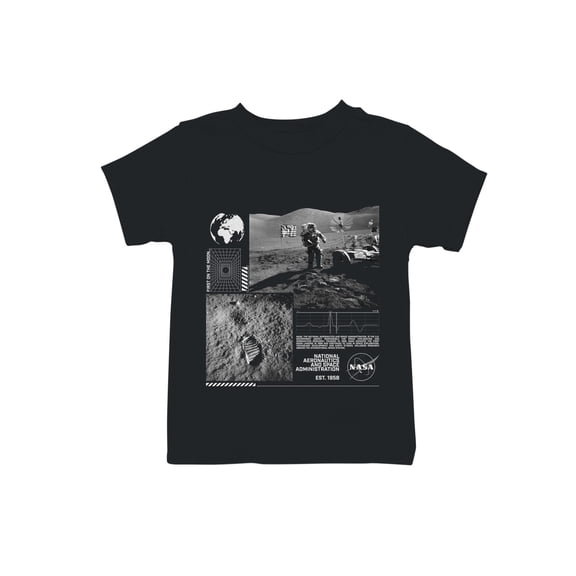 Officially Licensed Nasa First on the Moon Design Youth's T-shirt