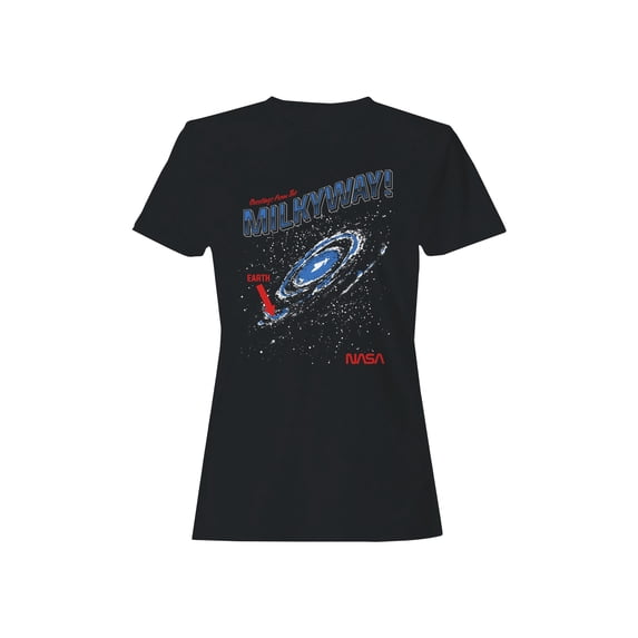 Officially Licensed Nasa Greetings from the Milky Way! Women's T-shirt