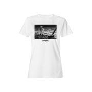Officially Licensed Nasa Moon Landing Astronaut Scene Womens T-shirt