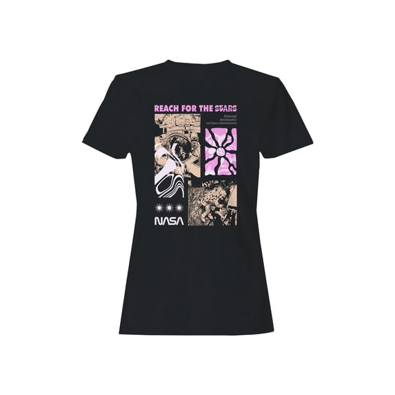 Officially Licensed Nasa Reach for the Stars: NASA Space Exploration Women's T-shirt